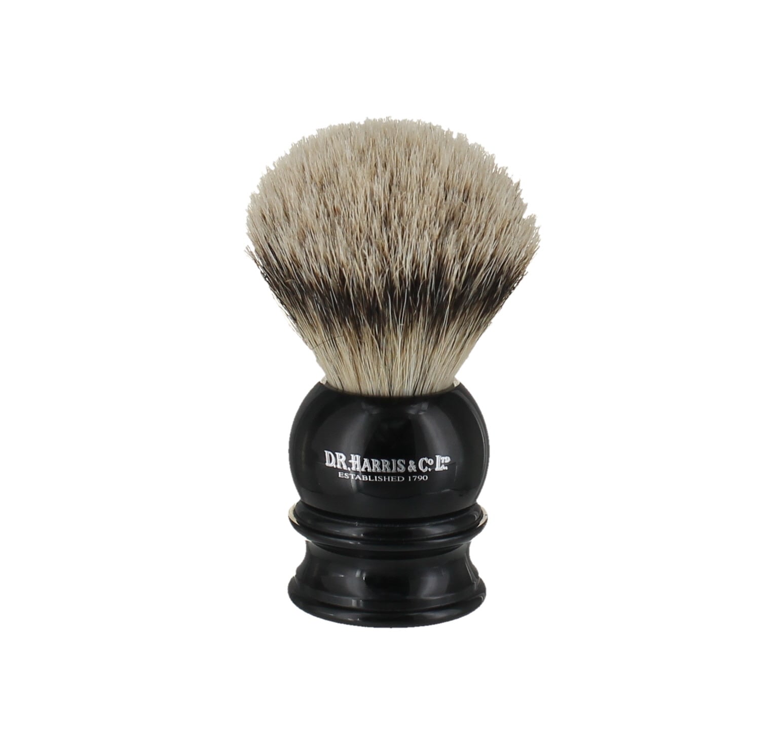 E Range Ebony - Silver Tip Shaving Brush