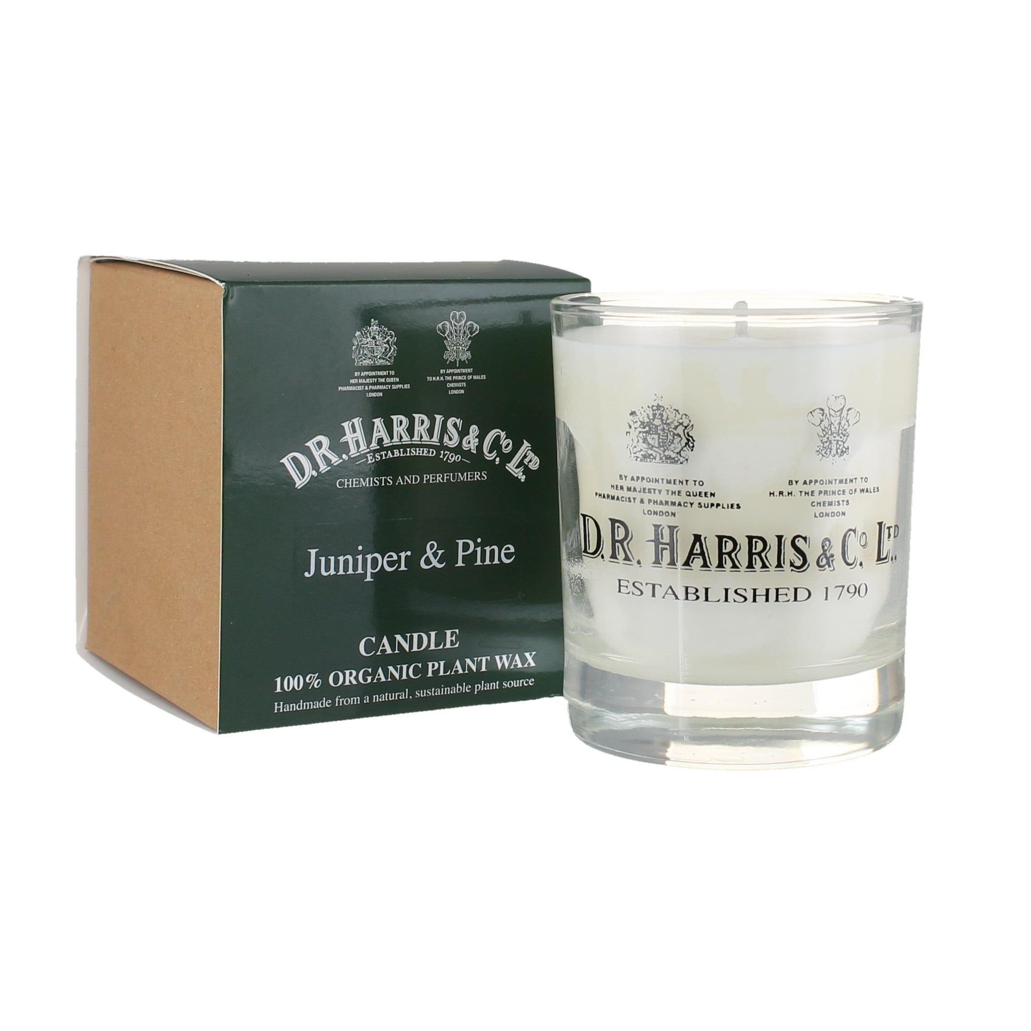 D. R. Harris Candle- Juniper and Pine