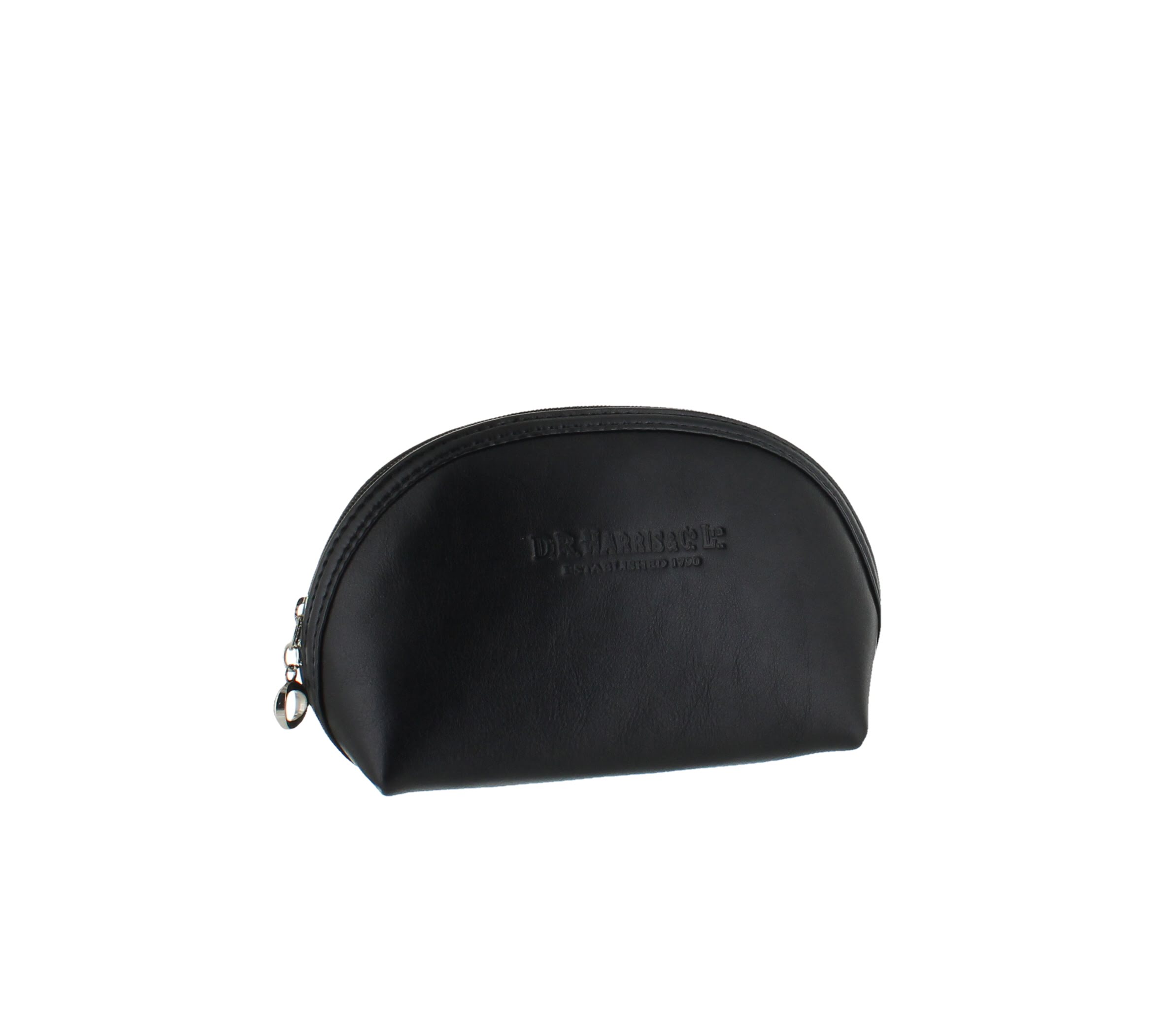 Small Oval Wash Bag - Black & Black