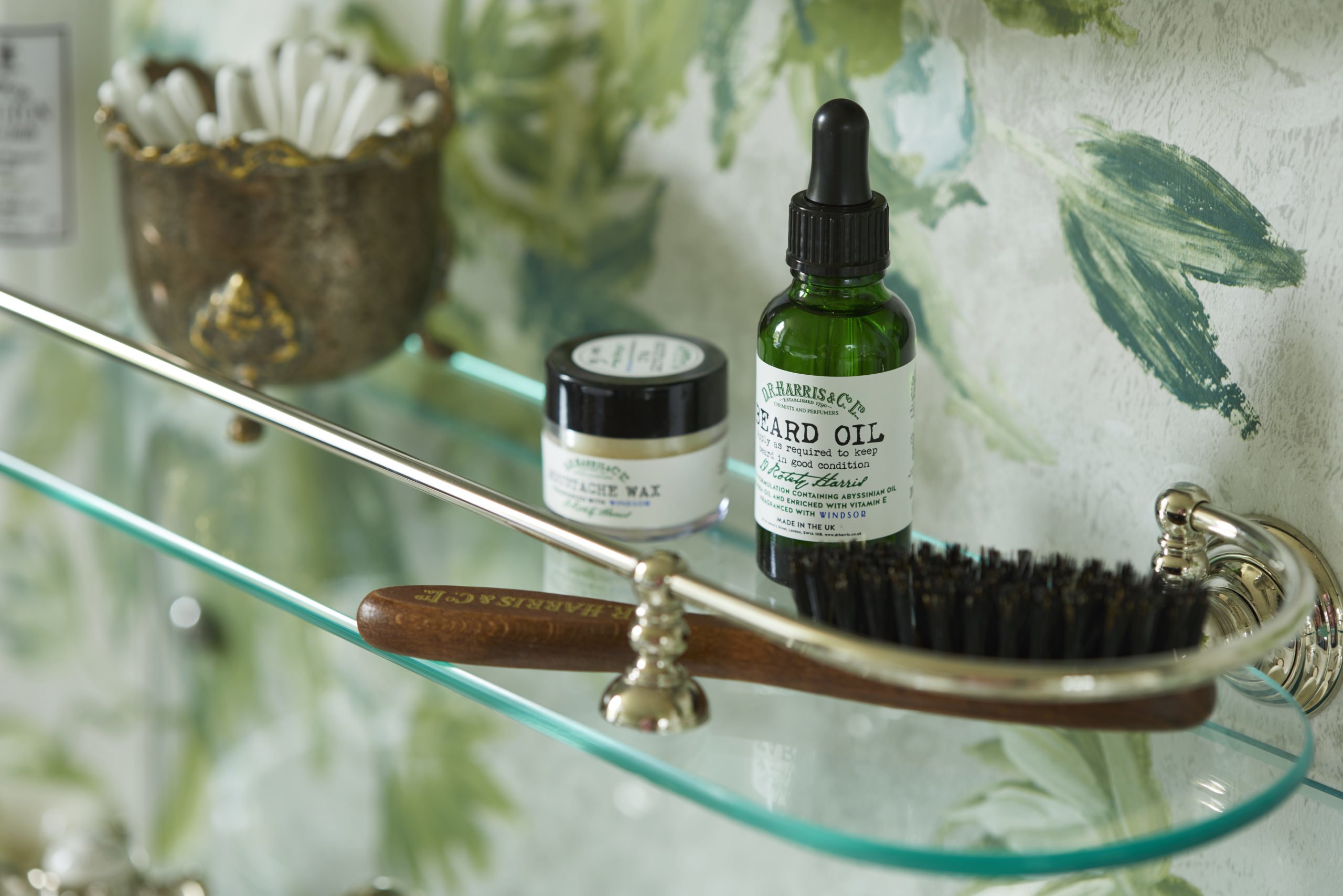 D. R. Harris Beard Oil and Beard Brush